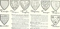 Picture 278 of 427 from Some feudal coats of arms and others, illustrated with 2,000 zinco etchings from the Bayear tapestry, Greek vases, seals, tiles, effigies, brasses and heralcic rolls. Some chart pedigrees (1902), leaf 370