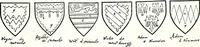 Picture 285 of 427 from Some feudal coats of arms and others, illustrated with 2,000 zinco etchings from the Bayear tapestry, Greek vases, seals, tiles, effigies, brasses and heralcic rolls. Some chart pedigrees (1902), leaf 382