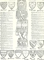 Picture 286 of 427 from Some feudal coats of arms and others, illustrated with 2,000 zinco etchings from the Bayear tapestry, Greek vases, seals, tiles, effigies, brasses and heralcic rolls. Some chart pedigrees (1902), leaf 384