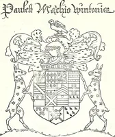 Picture 293 of 427 from Some feudal coats of arms and others, illustrated with 2,000 zinco etchings from the Bayear tapestry, Greek vases, seals, tiles, effigies, brasses and heralcic rolls. Some chart pedigrees (1902), leaf 396