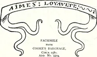 Picture 294 of 427 from Some feudal coats of arms and others, illustrated with 2,000 zinco etchings from the Bayear tapestry, Greek vases, seals, tiles, effigies, brasses and heralcic rolls. Some chart pedigrees (1902), leaf 396