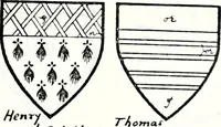 Picture 304 of 427 from Some feudal coats of arms and others, illustrated with 2,000 zinco etchings from the Bayear tapestry, Greek vases, seals, tiles, effigies, brasses and heralcic rolls. Some chart pedigrees (1902), leaf 418