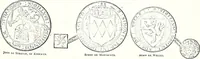 Picture 25 of 427 from Some feudal coats of arms and others, illustrated with 2,000 zinco etchings from the Bayear tapestry, Greek vases, seals, tiles, effigies, brasses and heralcic rolls. Some chart pedigrees (1902), leaf 42