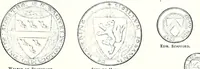 Picture 27 of 427 from Some feudal coats of arms and others, illustrated with 2,000 zinco etchings from the Bayear tapestry, Greek vases, seals, tiles, effigies, brasses and heralcic rolls. Some chart pedigrees (1902), leaf 44