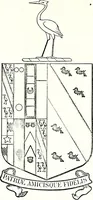 An illustration from Some feudal coats of arms and others, illustrated with 2,000 zinco etchings from the Bayear tapestry, Greek vases, seals, tiles, effigies, brasses and heralcic rolls. Some chart pedigrees (1902)