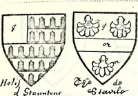 Picture 332 of 427 from Some feudal coats of arms and others, illustrated with 2,000 zinco etchings from the Bayear tapestry, Greek vases, seals, tiles, effigies, brasses and heralcic rolls. Some chart pedigrees (1902), leaf 456