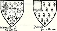 Picture 336 of 427 from Some feudal coats of arms and others, illustrated with 2,000 zinco etchings from the Bayear tapestry, Greek vases, seals, tiles, effigies, brasses and heralcic rolls. Some chart pedigrees (1902), leaf 460