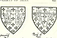 Picture 345 of 427 from Some feudal coats of arms and others, illustrated with 2,000 zinco etchings from the Bayear tapestry, Greek vases, seals, tiles, effigies, brasses and heralcic rolls. Some chart pedigrees (1902), leaf 472