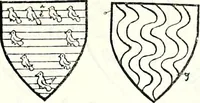 Picture 348 of 427 from Some feudal coats of arms and others, illustrated with 2,000 zinco etchings from the Bayear tapestry, Greek vases, seals, tiles, effigies, brasses and heralcic rolls. Some chart pedigrees (1902), leaf 478