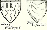 Picture 350 of 427 from Some feudal coats of arms and others, illustrated with 2,000 zinco etchings from the Bayear tapestry, Greek vases, seals, tiles, effigies, brasses and heralcic rolls. Some chart pedigrees (1902), leaf 478
