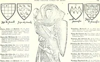 Picture 352 of 427 from Some feudal coats of arms and others, illustrated with 2,000 zinco etchings from the Bayear tapestry, Greek vases, seals, tiles, effigies, brasses and heralcic rolls. Some chart pedigrees (1902), leaf 480