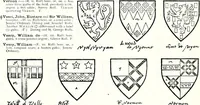 Picture 356 of 427 from Some feudal coats of arms and others, illustrated with 2,000 zinco etchings from the Bayear tapestry, Greek vases, seals, tiles, effigies, brasses and heralcic rolls. Some chart pedigrees (1902), leaf 482