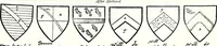 Picture 360 of 427 from Some feudal coats of arms and others, illustrated with 2,000 zinco etchings from the Bayear tapestry, Greek vases, seals, tiles, effigies, brasses and heralcic rolls. Some chart pedigrees (1902), leaf 488