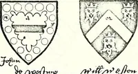 Picture 365 of 427 from Some feudal coats of arms and others, illustrated with 2,000 zinco etchings from the Bayear tapestry, Greek vases, seals, tiles, effigies, brasses and heralcic rolls. Some chart pedigrees (1902), leaf 496