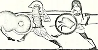 Picture 35 of 427 from Some feudal coats of arms and others, illustrated with 2,000 zinco etchings from the Bayear tapestry, Greek vases, seals, tiles, effigies, brasses and heralcic rolls. Some chart pedigrees (1902), leaf 50
