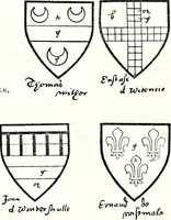Picture 370 of 427 from Some feudal coats of arms and others, illustrated with 2,000 zinco etchings from the Bayear tapestry, Greek vases, seals, tiles, effigies, brasses and heralcic rolls. Some chart pedigrees (1902), leaf 500
