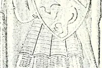 An illustration from Some feudal coats of arms and others, illustrated with 2,000 zinco etchings from the Bayear tapestry, Greek vases, seals, tiles, effigies, brasses and heralcic rolls. Some chart pedigrees (1902)