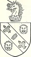 Picture 384 of 427 from Some feudal coats of arms and others, illustrated with 2,000 zinco etchings from the Bayear tapestry, Greek vases, seals, tiles, effigies, brasses and heralcic rolls. Some chart pedigrees (1902), leaf 524