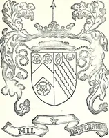 Picture 406 of 427 from Some feudal coats of arms and others, illustrated with 2,000 zinco etchings from the Bayear tapestry, Greek vases, seals, tiles, effigies, brasses and heralcic rolls. Some chart pedigrees (1902), leaf 546