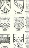 Picture 408 of 427 from Some feudal coats of arms and others, illustrated with 2,000 zinco etchings from the Bayear tapestry, Greek vases, seals, tiles, effigies, brasses and heralcic rolls. Some chart pedigrees (1902), leaf 548