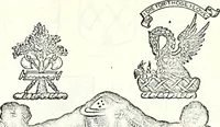 Picture 413 of 427 from Some feudal coats of arms and others, illustrated with 2,000 zinco etchings from the Bayear tapestry, Greek vases, seals, tiles, effigies, brasses and heralcic rolls. Some chart pedigrees (1902), leaf 554