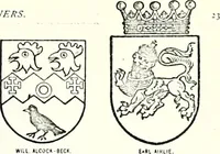 Picture 415 of 427 from Some feudal coats of arms and others, illustrated with 2,000 zinco etchings from the Bayear tapestry, Greek vases, seals, tiles, effigies, brasses and heralcic rolls. Some chart pedigrees (1902), leaf 556