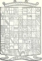 Picture 48 of 427 from Some feudal coats of arms and others, illustrated with 2,000 zinco etchings from the Bayear tapestry, Greek vases, seals, tiles, effigies, brasses and heralcic rolls. Some chart pedigrees (1902), leaf 92