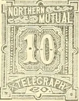 An illustration from Some notes on the telegraph companies of the United States; their stamps and franks (1900)