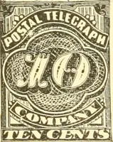 An illustration from Some notes on the telegraph companies of the United States; their stamps and franks (1900)