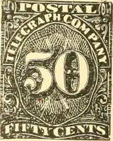 An illustration from Some notes on the telegraph companies of the United States; their stamps and franks (1900)