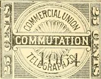 An illustration from Some notes on the telegraph companies of the United States; their stamps and franks (1900)