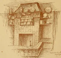 An illustration from Some pictures of quaint things which are sold at the sign of the "Popular Shop" : and a few words about making the house beautiful with homely material. (1898)