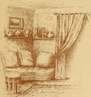 An illustration from Some pictures of quaint things which are sold at the sign of the "Popular Shop" : and a few words about making the house beautiful with homely material. (1898)