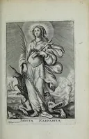An illustration from Sommaire des principaux fondateurs et reformateurs des ordres religieux : auec leurs pourtraicts, ensemble leurs institution et confirmation, le tout dispose selon l'ordre des tempts (1635)