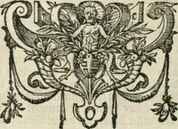 An illustration from Sommare beschrijuinghe vãde triumphelijcke incomst vanden doorluchtighen ende hooghgheboren aerts-hertoge Matthias : binnen die princelijcke stadt van Brussele : in t'iaer ons Heeren M.D.LXXVIII. den xviij dach Januarij : midtsgaders die tanneelen, poincten, figuren ende spectaculen, die inde voorseyde incompste (ter eeren van sijne doorluchticheyt) zijn verthoont ghevveest, met meer ander saken, die doen ter tijt gheschiet zijn (1579)