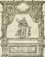 An illustration from Sommare beschrijuinghe vãde triumphelijcke incomst vanden doorluchtighen ende hooghgheboren aerts-hertoge Matthias : binnen die princelijcke stadt van Brussele : in t'iaer ons Heeren M.D.LXXVIII. den xviij dach Januarij : midtsgaders die tanneelen, poincten, figuren ende spectaculen, die inde voorseyde incompste (ter eeren van sijne doorluchticheyt) zijn verthoont ghevveest, met meer ander saken, die doen ter tijt gheschiet zijn (1579)