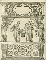 An illustration from Sommare beschrijuinghe vãde triumphelijcke incomst vanden doorluchtighen ende hooghgheboren aerts-hertoge Matthias : binnen die princelijcke stadt van Brussele : in t'iaer ons Heeren M.D.LXXVIII. den xviij dach Januarij : midtsgaders die tanneelen, poincten, figuren ende spectaculen, die inde voorseyde incompste (ter eeren van sijne doorluchticheyt) zijn verthoont ghevveest, met meer ander saken, die doen ter tijt gheschiet zijn (1579)