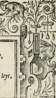 An illustration from Sommare beschrijuinghe vãde triumphelijcke incomst vanden doorluchtighen ende hooghgheboren aerts-hertoge Matthias : binnen die princelijcke stadt van Brussele : in t'iaer ons Heeren M.D.LXXVIII. den xviij dach Januarij : midtsgaders die tanneelen, poincten, figuren ende spectaculen, die inde voorseyde incompste (ter eeren van sijne doorluchticheyt) zijn verthoont ghevveest, met meer ander saken, die doen ter tijt gheschiet zijn (1579)
