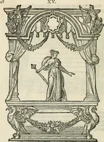 Picture 46 of 100 from Sommare beschrijuinghe vãde triumphelijcke incomst vanden doorluchtighen ende hooghgheboren aerts-hertoge Matthias : binnen die princelijcke stadt van Brussele : in t'iaer ons Heeren M.D.LXXVIII. den xviij dach Januarij : midtsgaders die tanneelen, poincten, figuren ende spectaculen, die inde voorseyde incompste (ter eeren van sijne doorluchticheyt) zijn verthoont ghevveest, met meer ander saken, die doen ter tijt gheschiet zijn (1579), leaf 53