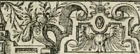 An illustration from Sommare beschrijuinghe vãde triumphelijcke incomst vanden doorluchtighen ende hooghgheboren aerts-hertoge Matthias : binnen die princelijcke stadt van Brussele : in t'iaer ons Heeren M.D.LXXVIII. den xviij dach Januarij : midtsgaders die tanneelen, poincten, figuren ende spectaculen, die inde voorseyde incompste (ter eeren van sijne doorluchticheyt) zijn verthoont ghevveest, met meer ander saken, die doen ter tijt gheschiet zijn (1579)