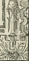 An illustration from Sommare beschrijuinghe vãde triumphelijcke incomst vanden doorluchtighen ende hooghgheboren aerts-hertoge Matthias : binnen die princelijcke stadt van Brussele : in t'iaer ons Heeren M.D.LXXVIII. den xviij dach Januarij : midtsgaders die tanneelen, poincten, figuren ende spectaculen, die inde voorseyde incompste (ter eeren van sijne doorluchticheyt) zijn verthoont ghevveest, met meer ander saken, die doen ter tijt gheschiet zijn (1579)