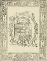 An illustration from Sommare beschrijuinghe vãde triumphelijcke incomst vanden doorluchtighen ende hooghgheboren aerts-hertoge Matthias : binnen die princelijcke stadt van Brussele : in t'iaer ons Heeren M.D.LXXVIII. den xviij dach Januarij : midtsgaders die tanneelen, poincten, figuren ende spectaculen, die inde voorseyde incompste (ter eeren van sijne doorluchticheyt) zijn verthoont ghevveest, met meer ander saken, die doen ter tijt gheschiet zijn (1579)
