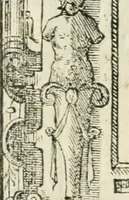 An illustration from Sommare beschrijuinghe vãde triumphelijcke incomst vanden doorluchtighen ende hooghgheboren aerts-hertoge Matthias : binnen die princelijcke stadt van Brussele : in t'iaer ons Heeren M.D.LXXVIII. den xviij dach Januarij : midtsgaders die tanneelen, poincten, figuren ende spectaculen, die inde voorseyde incompste (ter eeren van sijne doorluchticheyt) zijn verthoont ghevveest, met meer ander saken, die doen ter tijt gheschiet zijn (1579)