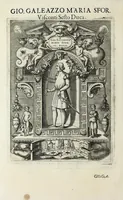An illustration from Sommario delle vite de' dvchi di Milano, cosi Visconti, come Sforzeschi (1584)