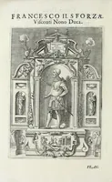 An illustration from Sommario delle vite de' dvchi di Milano, cosi Visconti, come Sforzeschi (1584)