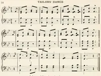 An illustration from The song play book; singing games for children (1917)