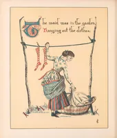 An illustration from The song of sixpence picture book : containing Sing a song of sixpence, Princess Belle Etoile, An alphabet of old friends (1909)