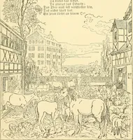 An illustration from The songs and music of Friedrich Froebel's Mother play (Mutter und kose lieder) (1901)