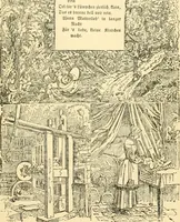 An illustration from The songs and music of Friedrich Froebel's Mother play (Mutter und kose lieder) (1901)