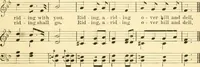 An illustration from The songs and music of Friedrich Froebel's Mother play (Mutter und kose lieder) (1901)